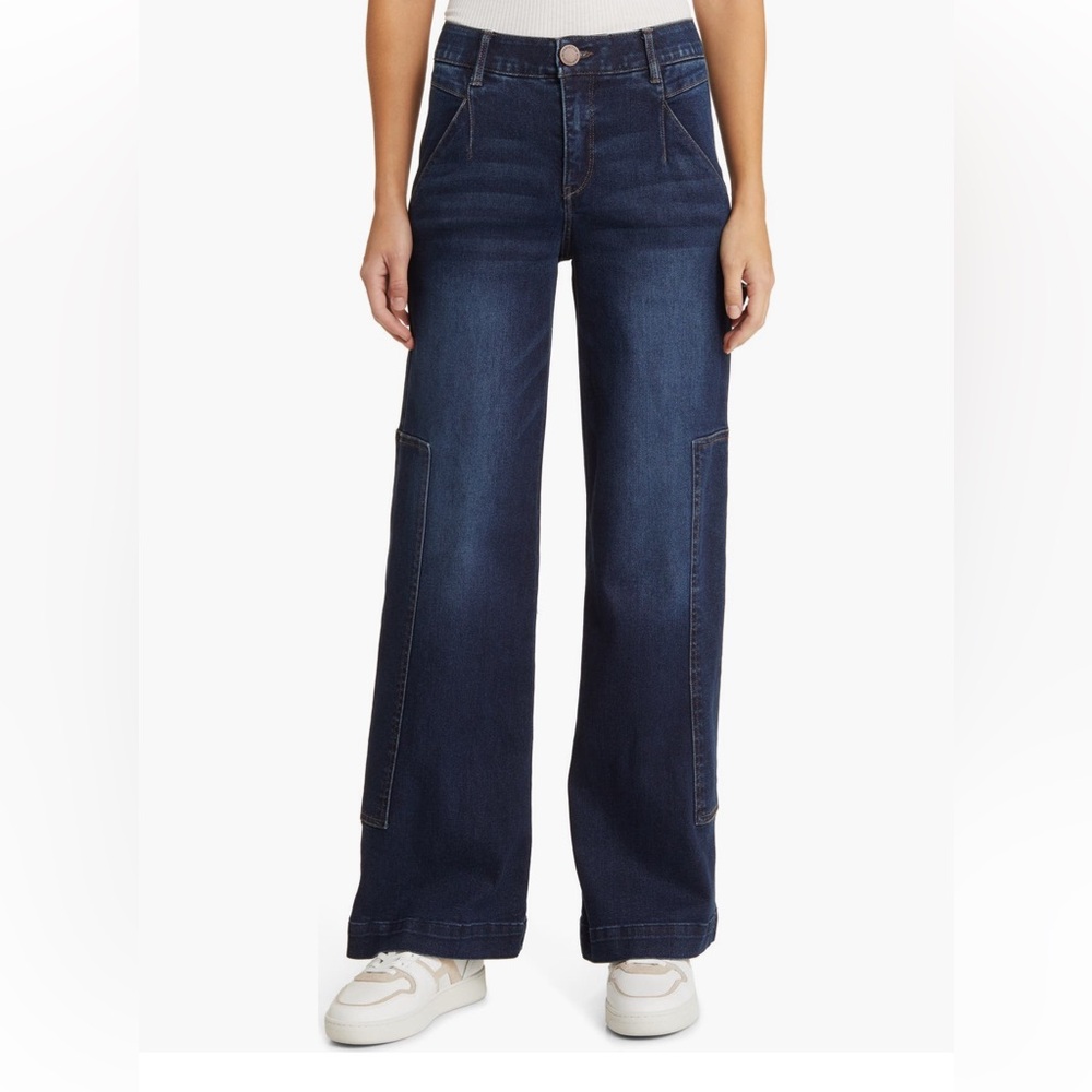Nwot Wit & Wisdom Deep Indigo Flare Jeans